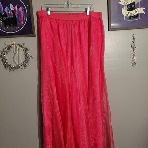 Long Pink Skirt